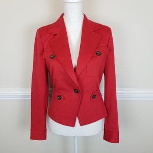 CABI Little Red Jacket Crimson Red Blazer #3374